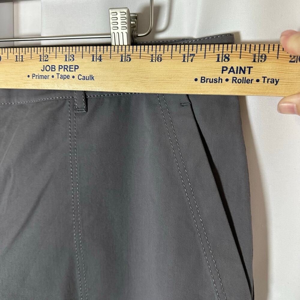 NWT Lafayette 148 Bi-Stretch Pima Cotton Fulton Cropped Pant Rock 14 Minimalist - Picture 8 of 10
